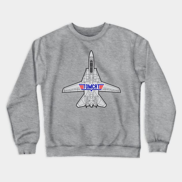 F-14 Tomcat Crewneck Sweatshirt by MBK